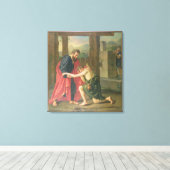 放蕩息子の帰還、1823 (カンバの油) キャンバスプリント (インサイチュ (ウッドフロア))