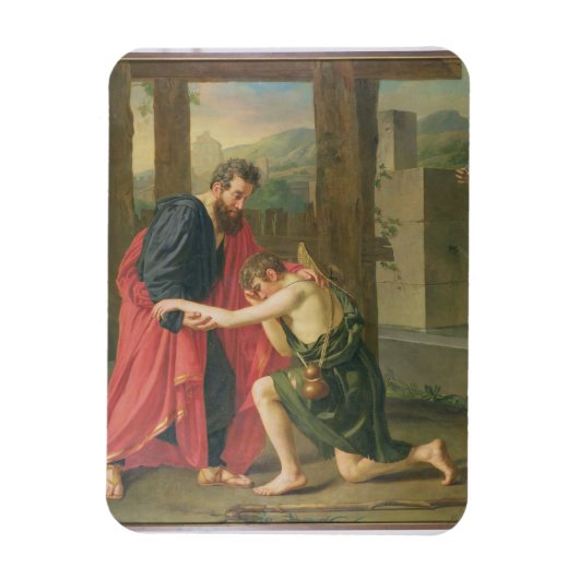 放蕩息子の帰還、1823 (カンバの油) マグネット (縦)