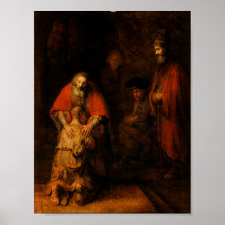 放蕩息子の帰還 – Rembrandt – ポスター