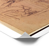 放蕩息子の悪徳（ペンとインクを紙に貼る） ポスター (角)