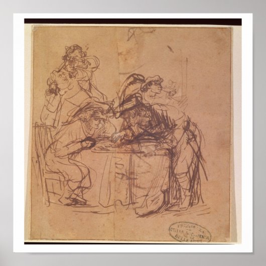 放蕩息子の悪徳（ペンとインクを紙に貼る） ポスター (正面)