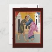 放蕩息子の祈りの言葉カード ポストカード (正面/裏面)