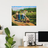 放蕩息子、赦し、ブドウ園、風景 ポスター (ホームオフィス)