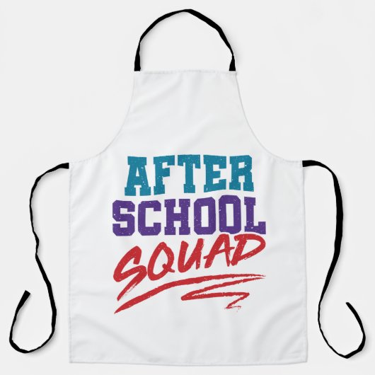 放課後のプログラムのスタッフ エプロン (正面)