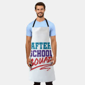 放課後のプログラムのスタッフ エプロン (着用した状態)