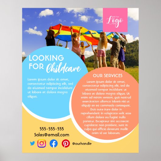 放課後のベビーシッターの保育生活の親切さ ポスター (正面)