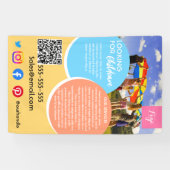 放課後のベビーシッターの保育生活の親切さ 横断幕 (横)