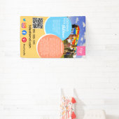 放課後のベビーシッターの保育生活の親切さ 横断幕 (インサイチュ)