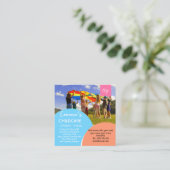 放課後のベビーシッター保育士 スクエア名刺 (スタンド正面)