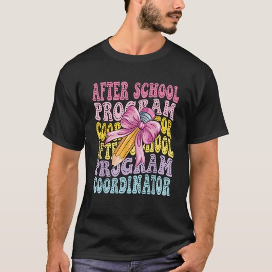 放課後プログラムコーディネーター 若者支援 バック Tシャツ (正面)