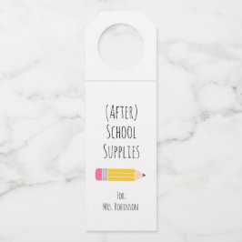 放課後備品 先生へのギフト ボトルネックタグ