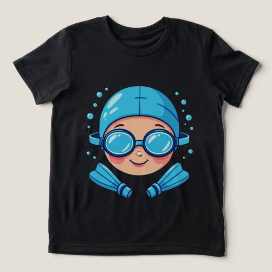 放課後活動部 水泳愛好家 トライブレンドTシャツ (デザイン正面)