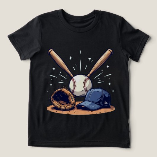 放課後野球部活動クラブ トライブレンドTシャツ (デザイン正面)