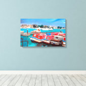 放送の表示 キャンバスプリント (インサイチュ (ウッドフロア))