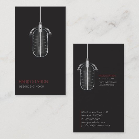 放送名刺 名刺 (正面/裏面)