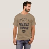 放送技師 職業 ヴィンテージ Tシャツ (正面フル)