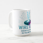 放電加工のスマホケース コーヒーマグカップ (正面左)