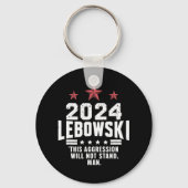 政おもしろい治的レボウスキー選挙投票2024 キーホルダー (正面)