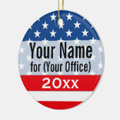 政党の非党派候補者 セラミックオーナメント (左)