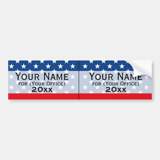 政党の非党派候補者 バンパーステッカー (正面)