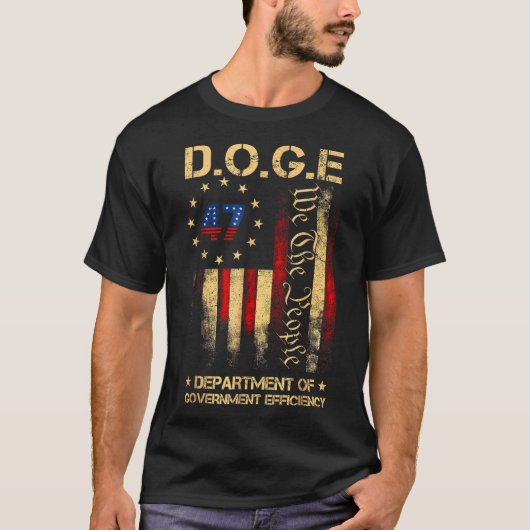 政府おもしろい業務効率化TeeのDoge部門 Tシャツ (正面)