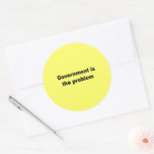 政府が問題だ ラウンドシール (封筒)