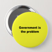 政府が問題だ 缶バッジ (正面&裏面)