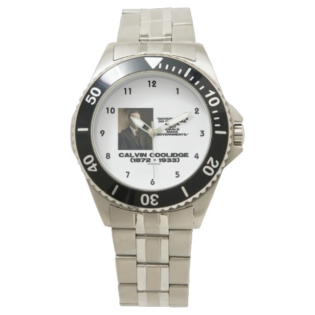 政府が理想を冷却引用文しない 腕時計 (正面)
