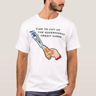 政府のクレジットカードを取り除いて下さい Tシャツ