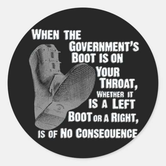 政府のジャックブーツ ラウンドシール (正面)