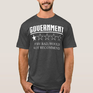 政府のレビュー1つ星は非常に悪いRecoしない Tシャツ