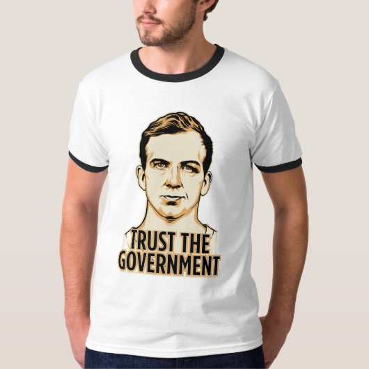 政府のワイシャツを信頼して下さい Tシャツ (正面)