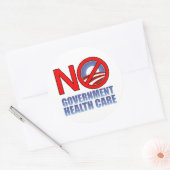 政府の健康な気にい ラウンドシール (封筒)