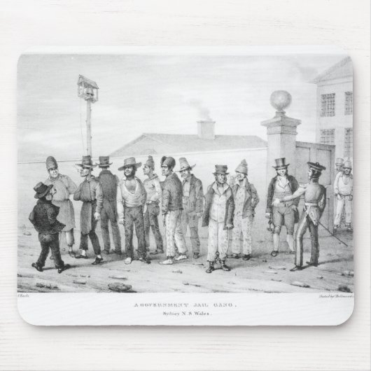 政府の刑務所の集団 マウスパッド (正面)