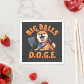 政府の効率性の大きなボールdoge部門 スタンダードカクテルナプキン (インサイチュ)