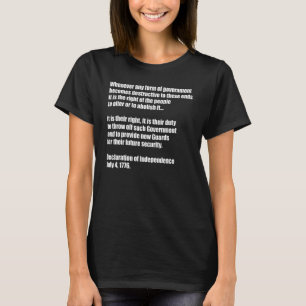 政府の型枠が破壊されるたびに Tシャツ