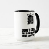 政府の憎悪の競争のマグを盗まないで下さい マグカップ (正面右)