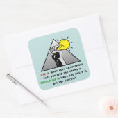 政府の暴政に対する断固たる連帯 スクエアシール (封筒)