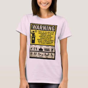 政府の警告のワイシャツ Tシャツ