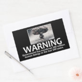 政府の警告ステッカー 長方形シール (封筒)