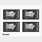 政府の警告ステッカー 長方形シール (シート)