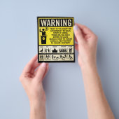 政府の警告チラシ チラシ (手)