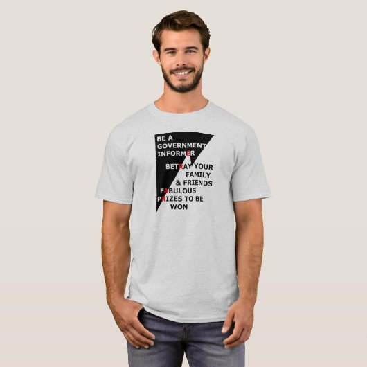 政府の通報者 Tシャツ (正面フル)