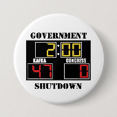 政府の閉鎖 缶バッジ (正面)