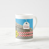 政府のShudownのティーカップ! ボーンチャイナマグカップ (正面右)