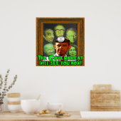 政府は今あなたを見る！（オバマ博士） ポスター (キッチン)