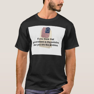 政府は問題解決ではなくです Tシャツ