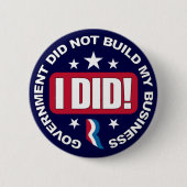 政府は私のビジネスを造りませんでした 缶バッジ (正面)