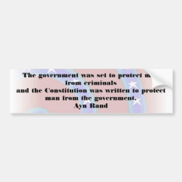 政府は豊富な人を保護するために置かれました バンパーステッカー