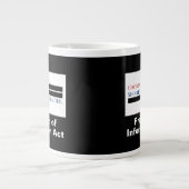 政府はFOIAを是正すべきではない ジャンボコーヒーマグカップ (正面)